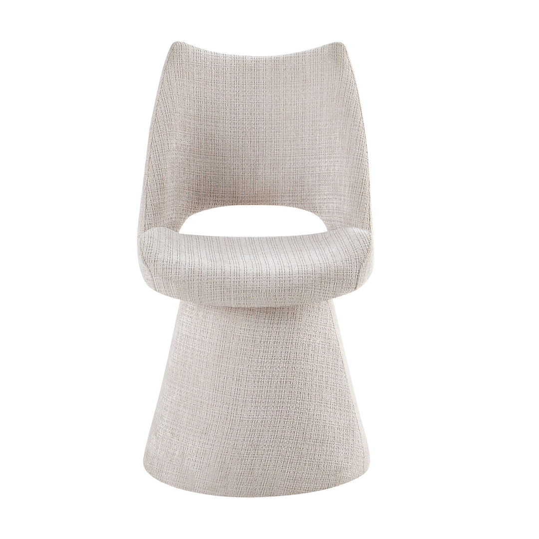 Monaco Pandora Beige 160-240cm Extending Ceramic Marble Dining Table With Beige Velvet 360 Swivel Chairs