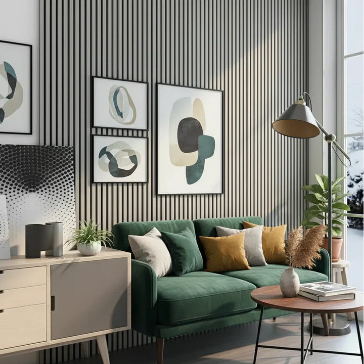 Premium 3 Sided Wood Veneer Wall Panels 240x32cm - Pack Of 2 - Range Of Colours