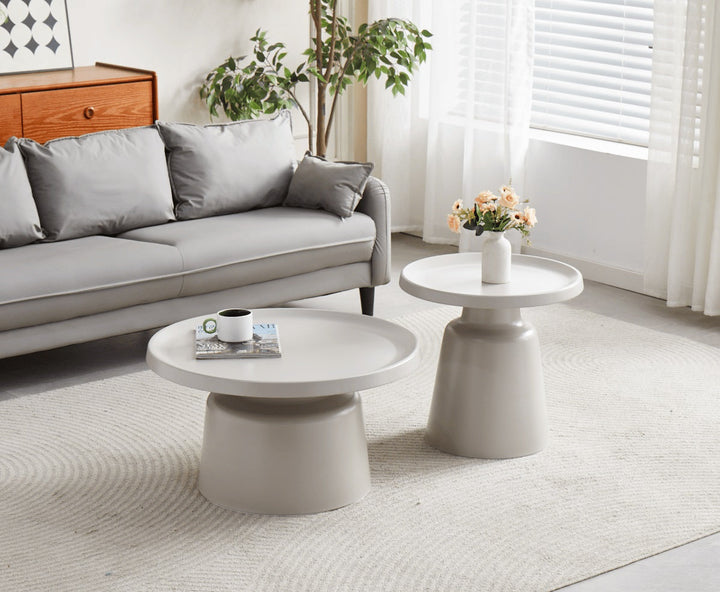 Picollo Matt Grey Set of 2 Nest Of Tables