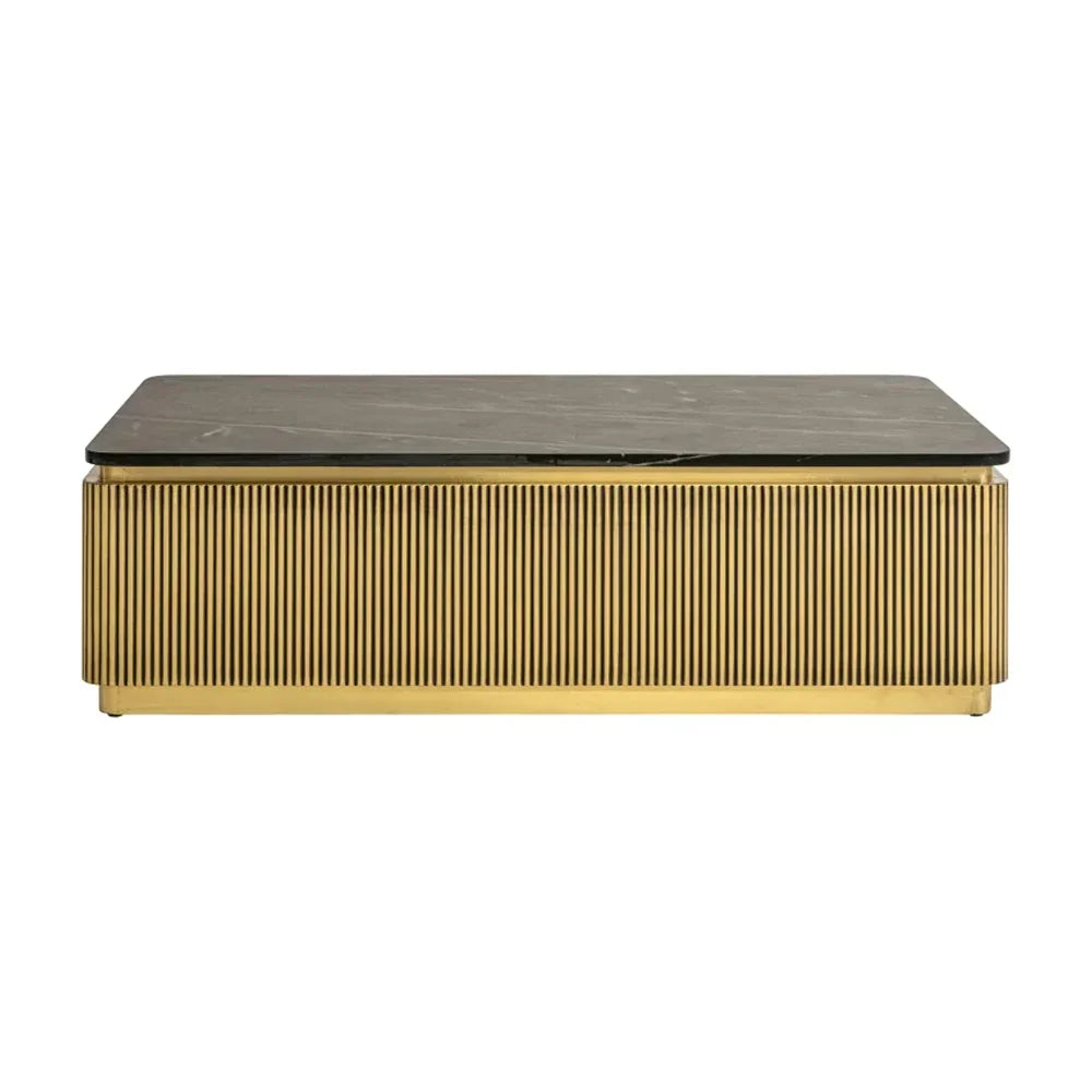 Richmond Interiors Ironville Rectangular Golden Coffee Table