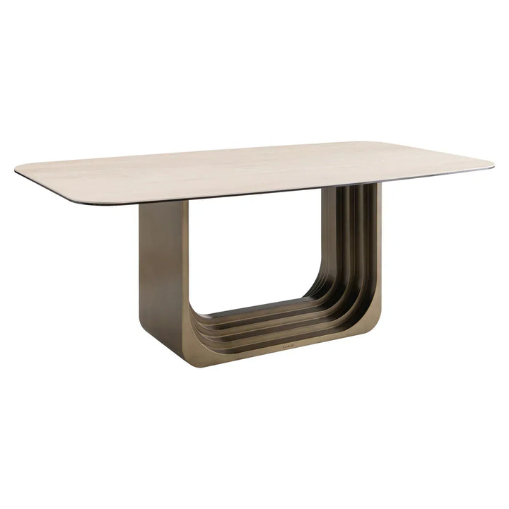 Richmond Interiors Maxfield Ceramic Marble 200cm Dining Table