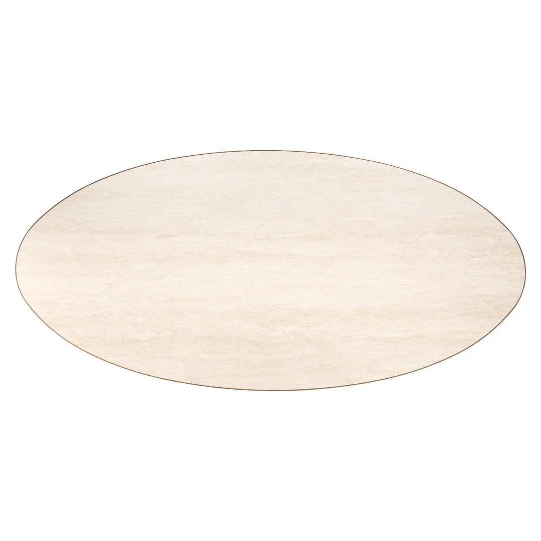 Richmond Interiors Tivoli White 230cm Oval Dining Table