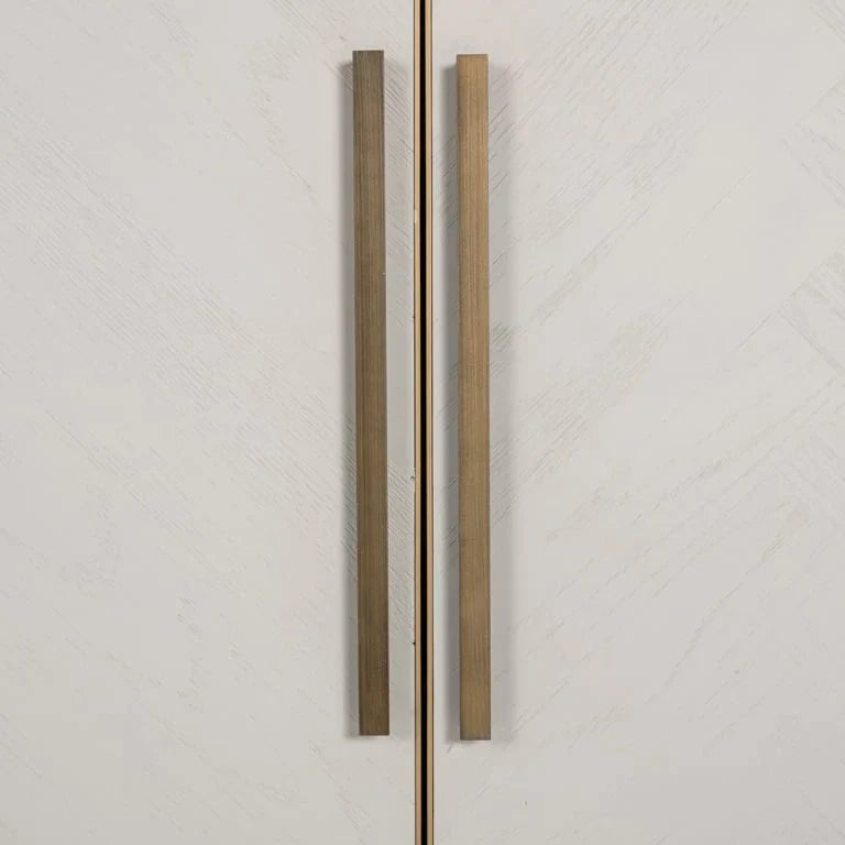 Richmond Interiors Whitebone Brass 4 Door Sideboard