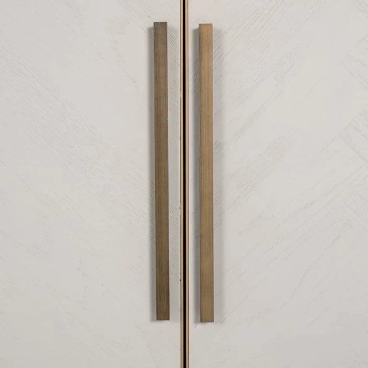 Richmond Interiors Whitebone Brass 4 Door Sideboard