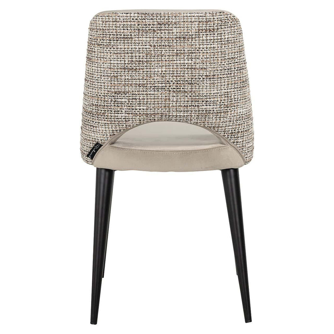 Richmond Interiors Tabitha Taupe Khaki Velvet Dining Chair