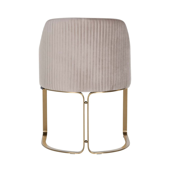 Richmond Interiors Hadley Taupe Khaki Velvet & Gold Chair