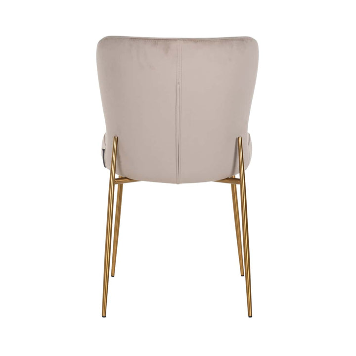 Richmond Interiors Odessa Taupe Khaki Velvet Dining Chair