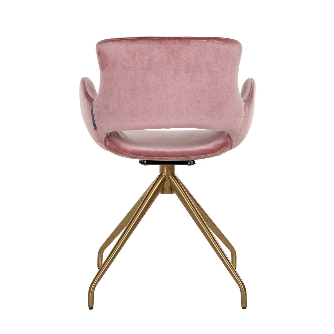 Richmond Chair Sierra Blush Velvet Swivel-Belmont Interiors