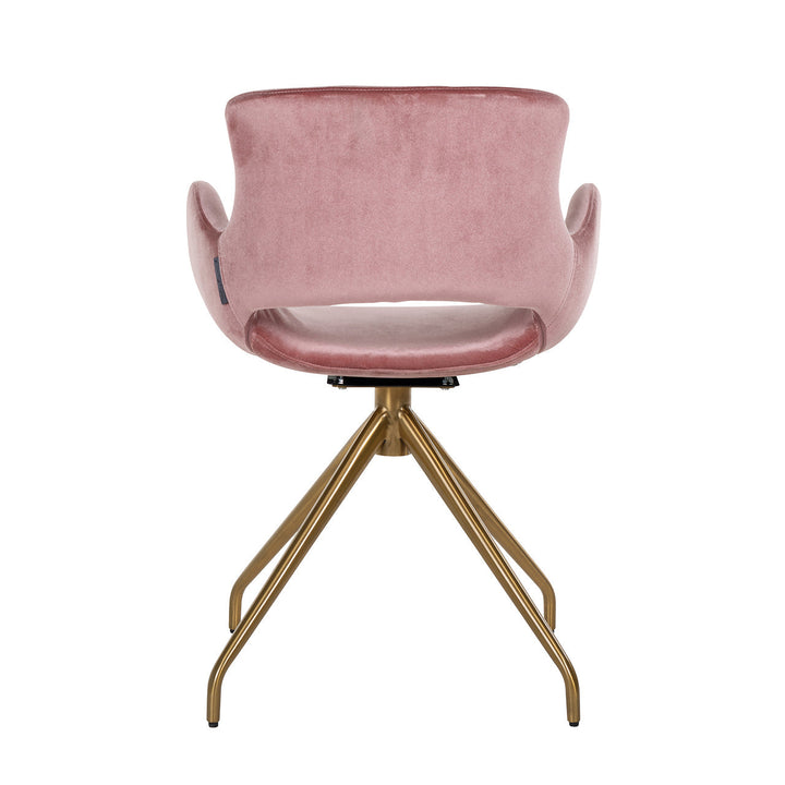 Richmond Chair Sierra Blush Velvet Swivel-Belmont Interiors