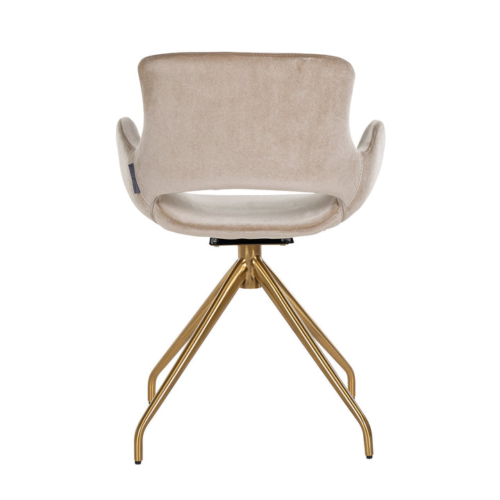 Richmond Chair Sierra Sand Velvet Swivel-Belmont Interiors