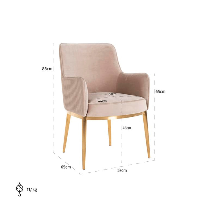 Richmond Interiors Breeze Taupe Khaki Velvet Brushed Gold Bucket Chair