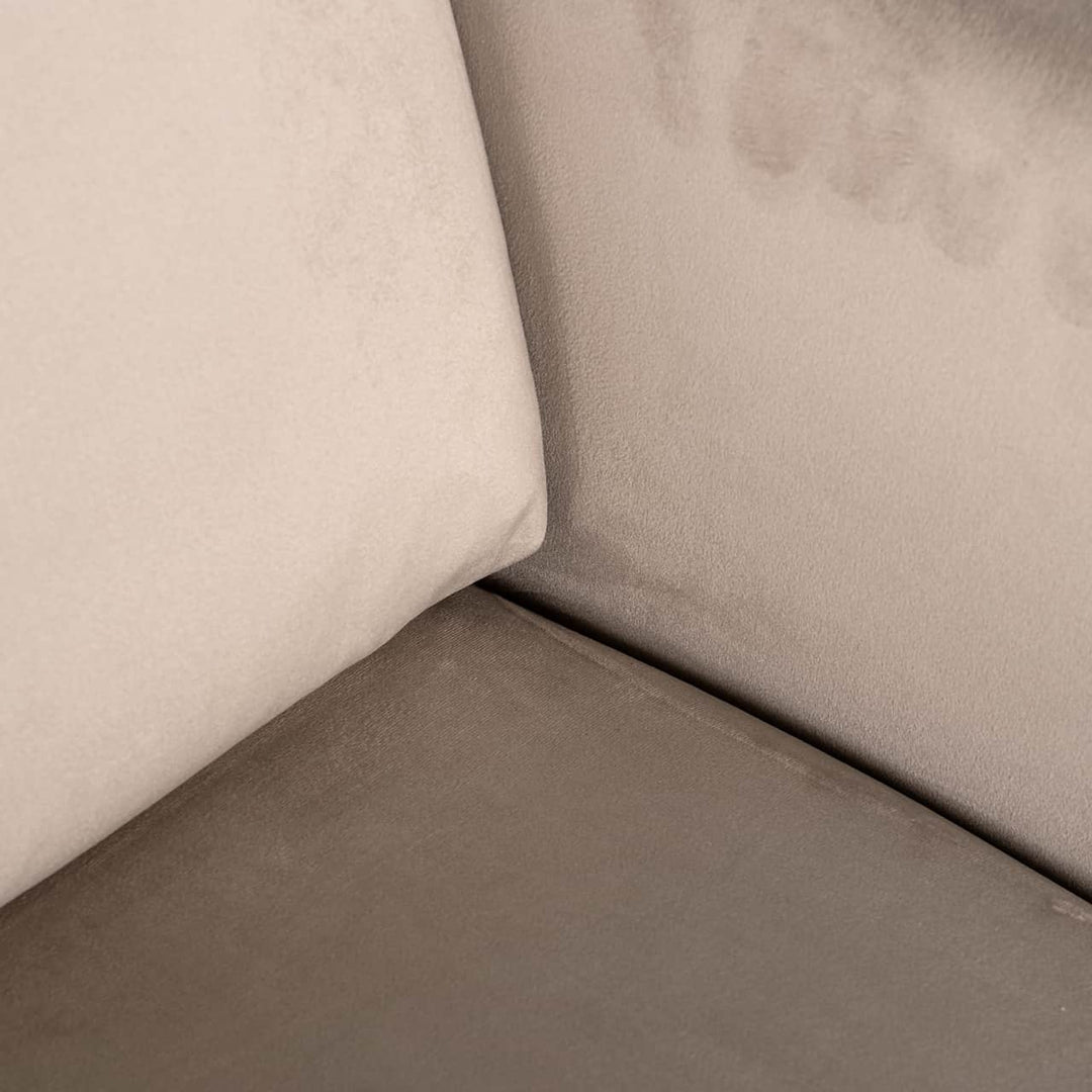 Richmond Interiors Turner Taupe Khaki Velvet Swivel Armchair