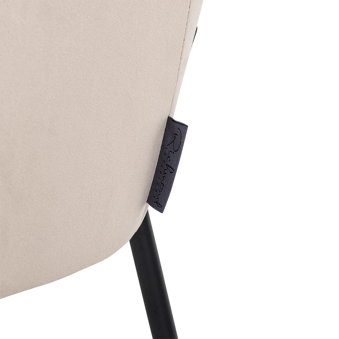 Richmond Interiors Fay Taupe Khaki Velvet Bucket Chair
