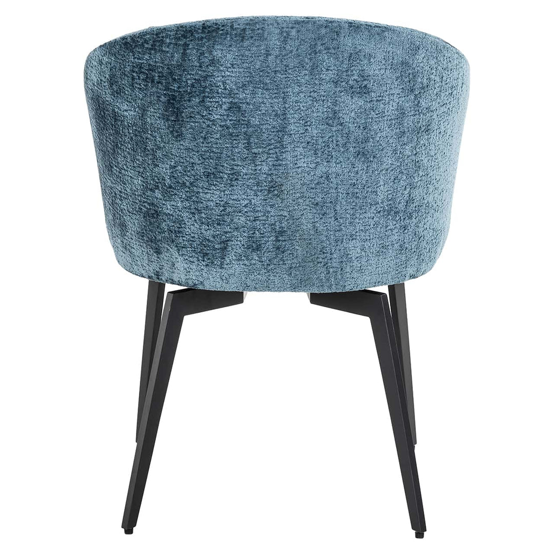 Richmond Interiors Amphara Ocean Blue Chenille Bucket Chair