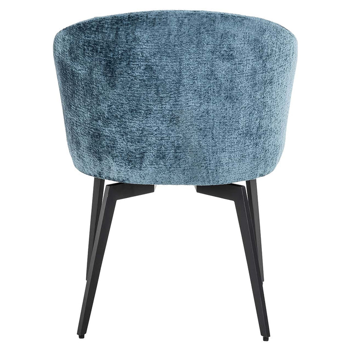 Richmond Interiors Amphara Ocean Blue Chenille Bucket Chair