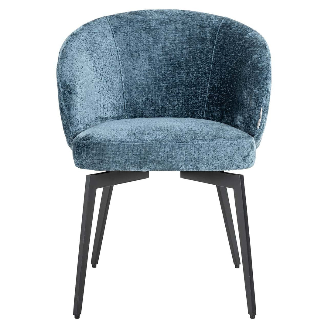 Richmond Interiors Amphara Ocean Blue Chenille Bucket Chair