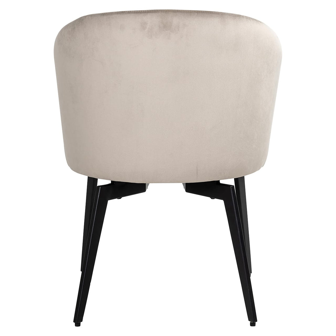 Richmond Interiors Amphara Taupe Khaki Velvet Bucket Chair