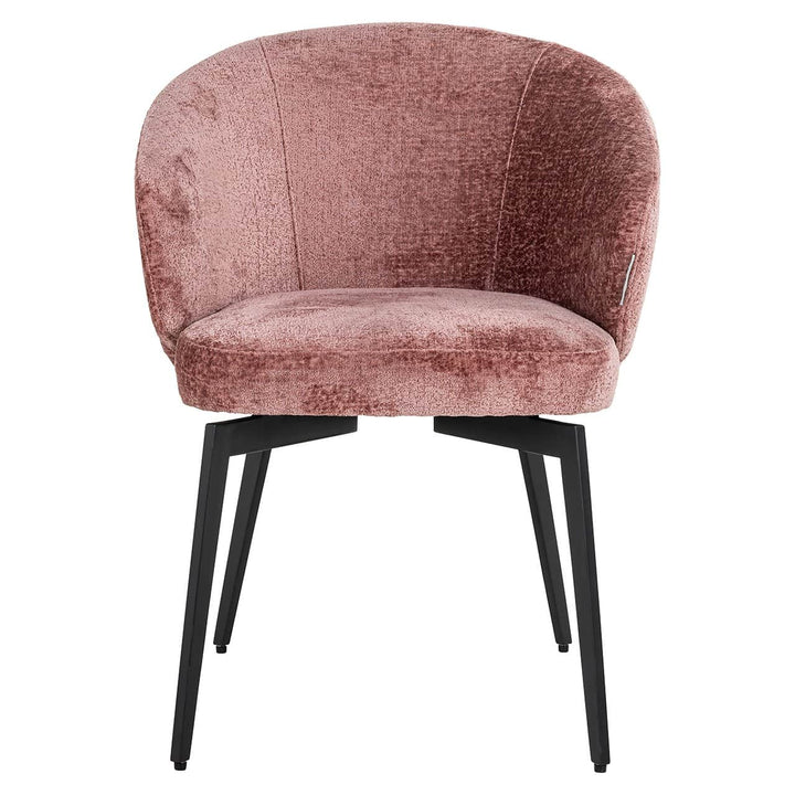 Richmond Interiors Amphara Rose Pink Chenille Bucket Chair