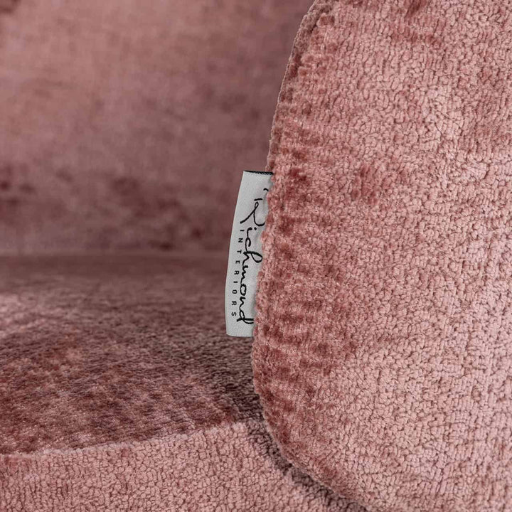 Richmond Interiors Amphara Rose Pink Chenille Bucket Chair