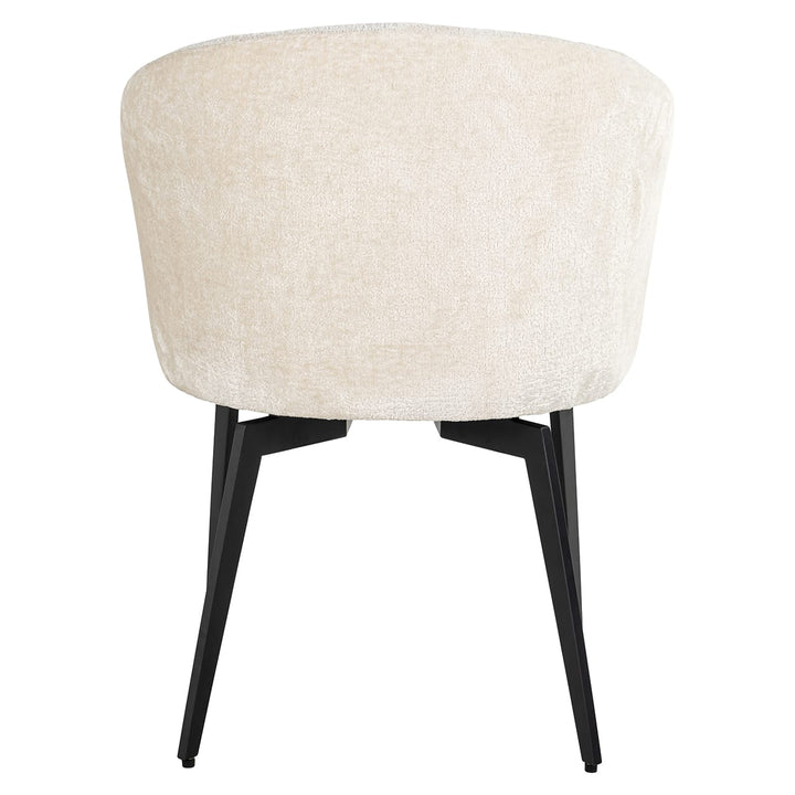 Richmond Interiors Amphara Bergen White Chenille Bucket Chair