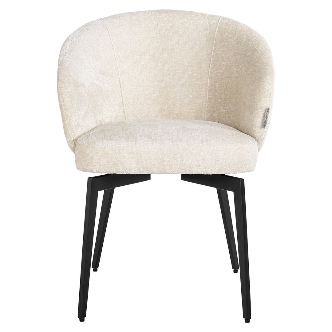 Richmond Interiors Amphara Bergen White Chenille Bucket Chair