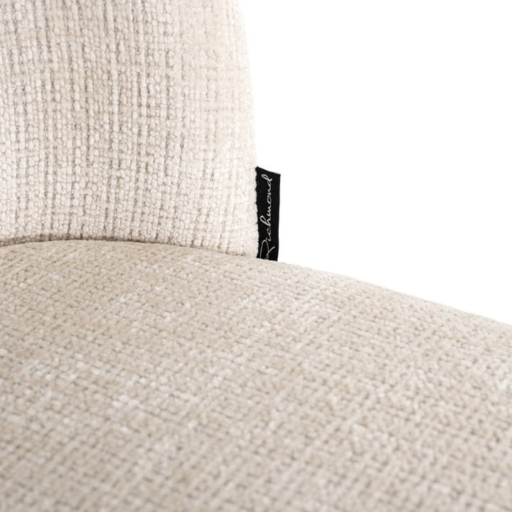 Richmond Interiors Elvi Cream Chenille Dining Chair