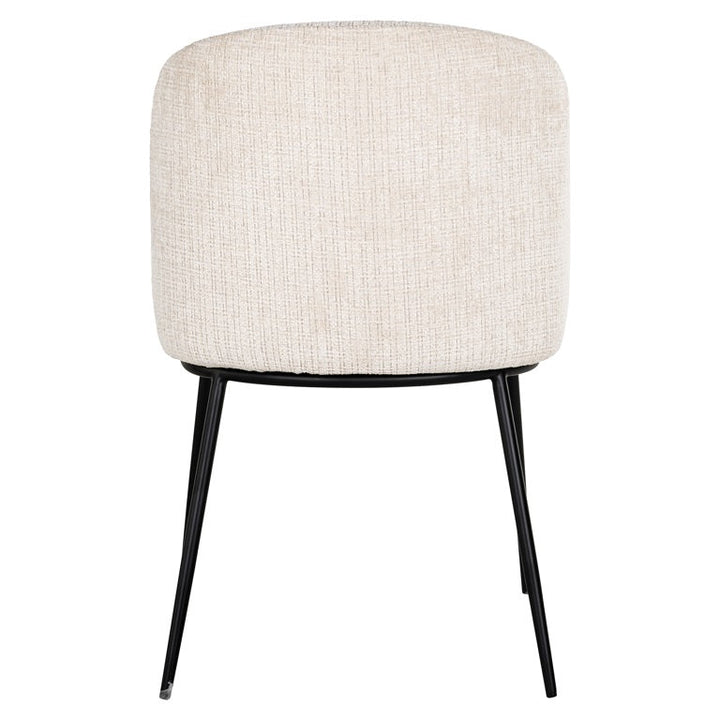 Richmond Interiors Elvi Cream Chenille Dining Chair