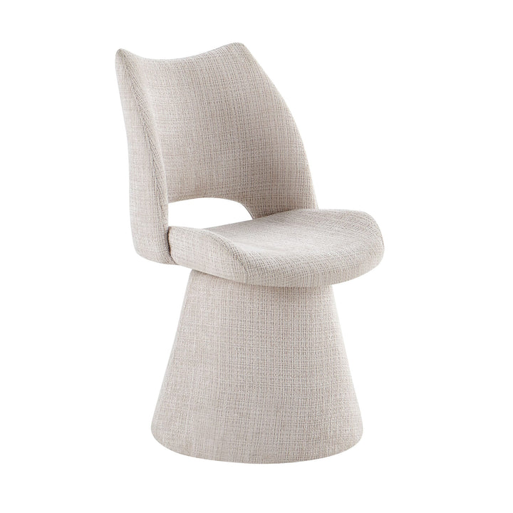 Maryland 360 Swivel Fabric Dining Chairs - Pairs - 2 Colours