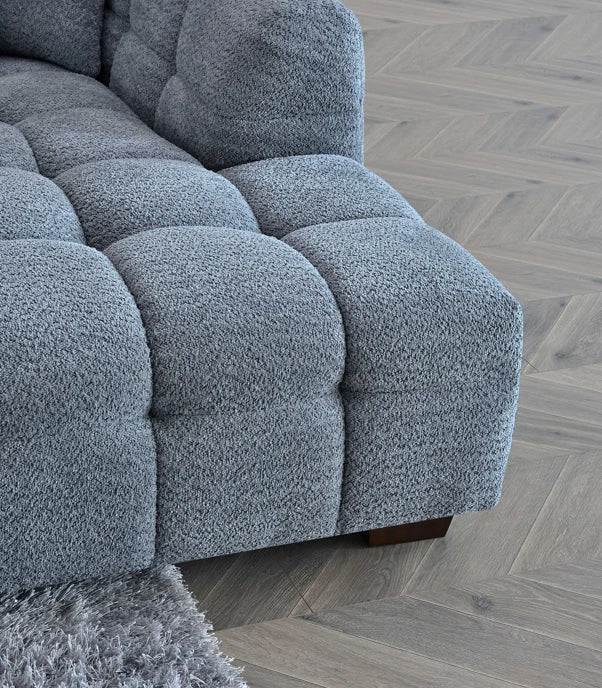 The Bubble Iron Boucle Fabric Right Hand Corner Tribeca Sofa