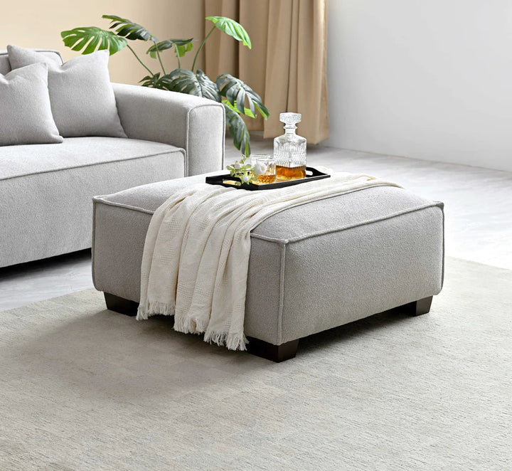 The Dakota Pebble Boucle 4 Seater With Chaise Premium Sofa Pebble Boucle Fabric