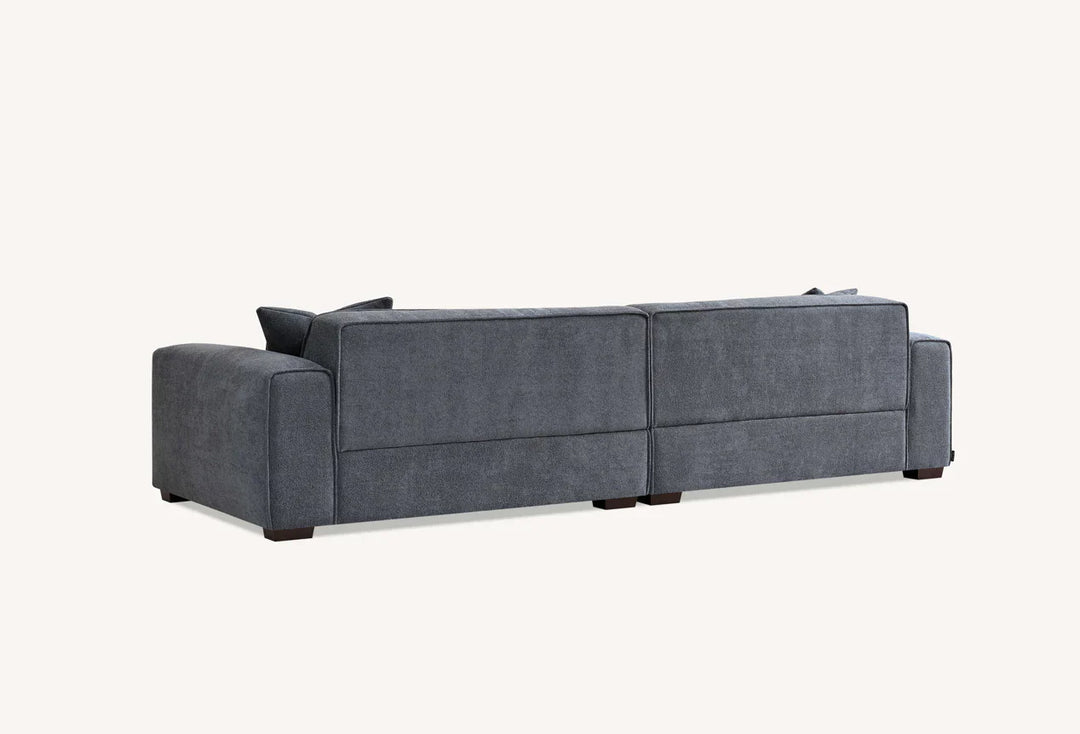 The Dakota Charcoal Boucle 3 Seater Sofa