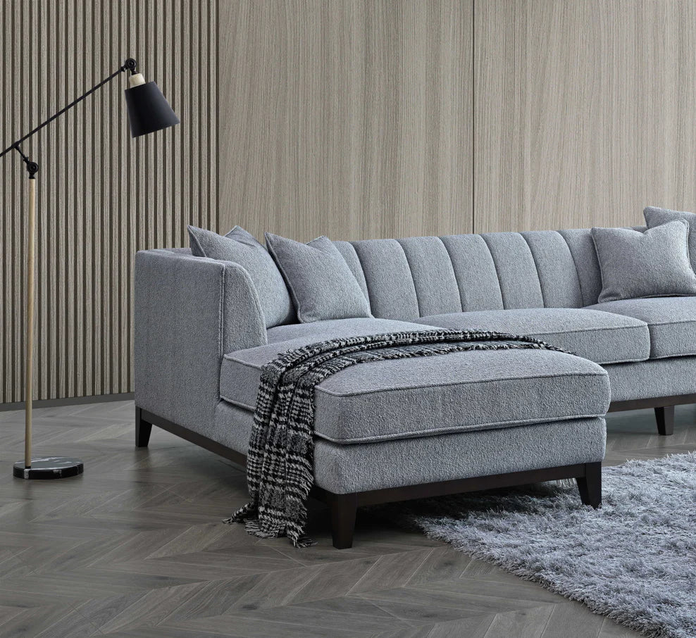 The Cooper Dolphin Boucle Left Hand Corner Premium Sofa Dolphin Boucle Fabric