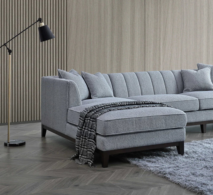 The Cooper Dolphin Boucle Left Hand Corner Premium Sofa Dolphin Boucle Fabric