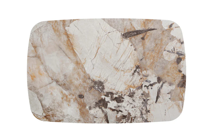 Sienna 120cm Italian Walnut & Pandora Vendome Ceramic Marble Dining Table