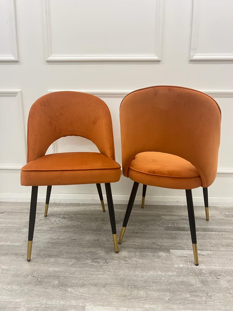 Astra Premium Plush Velvet Fabric Dining Chair In 3 Colours