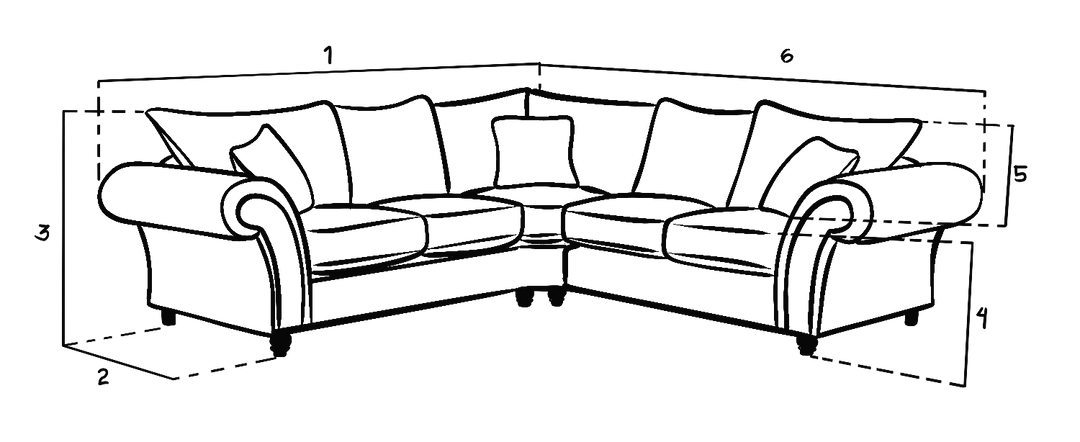 Chesterfield Grey Fullback Large Corner Sofa Grey Velvet