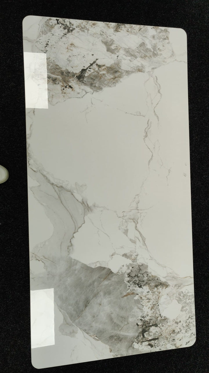 Phoenix 180cm White Ceramic Marble Fixed Dining Table