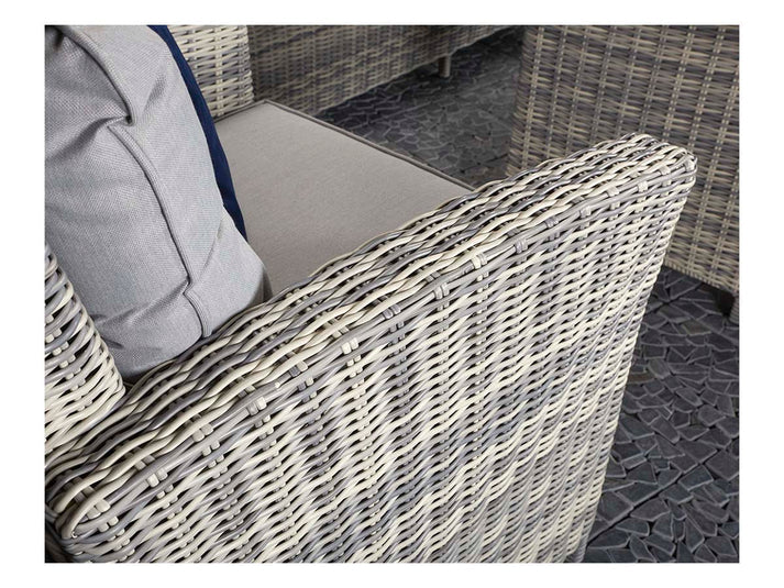 Amano Grey Rattan 3 Seater Sofa Garden Dining Set
