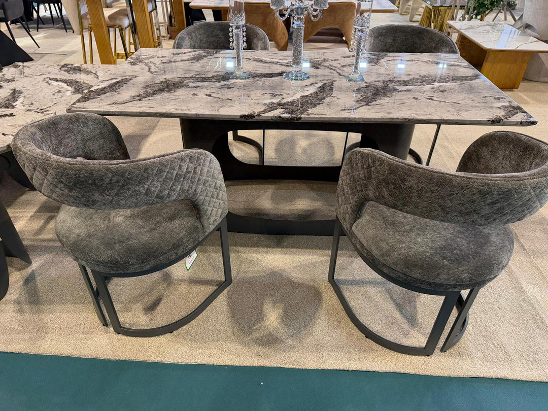 Lina Grey Marble 180cm Dining Table