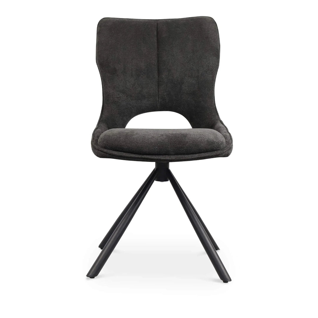 Sydney 160cm Grey Ceramic Marble Dining Table With Sydney Grey Velvet 360 Swivel Dining Chairs