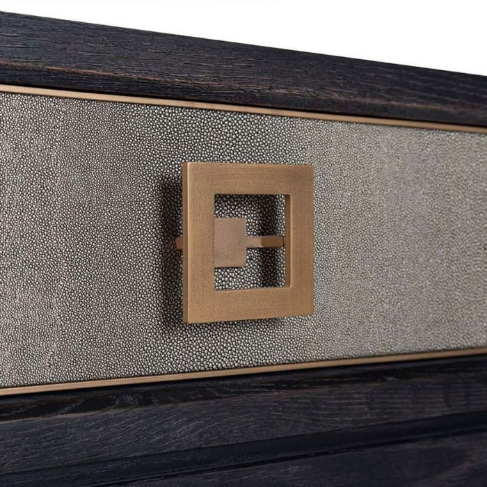 Richmond Bloomingville Faux Shagreen 3 Drawer Console Table-Belmont Interiors