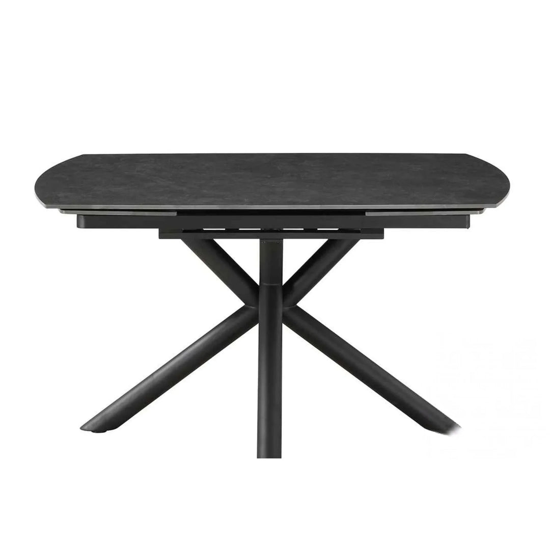 Nova 140-200cm Grey Swivel Ceramic Marble Extending Dining Table
