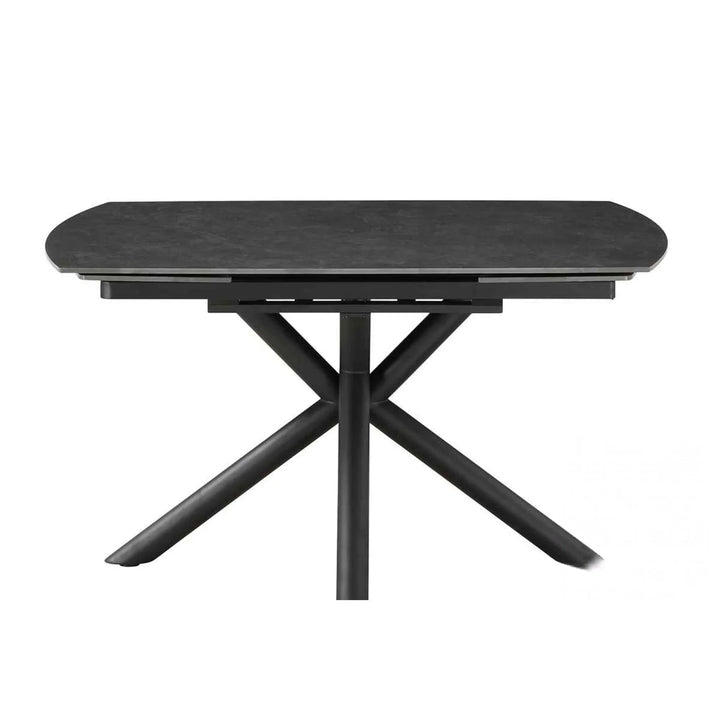 Nova 160-240cm Grey Swivel Ceramic Marble Extending Dining Table