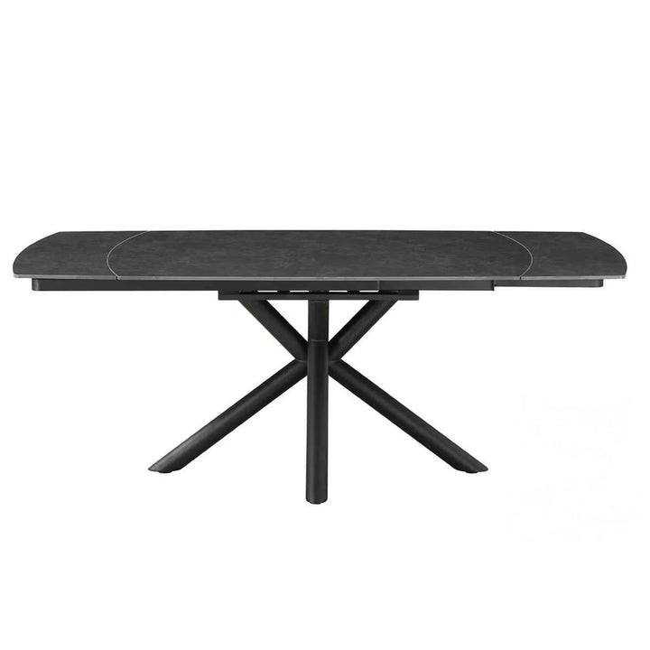 Nova 160-240cm Grey Swivel Ceramic Marble Extending Dining Table