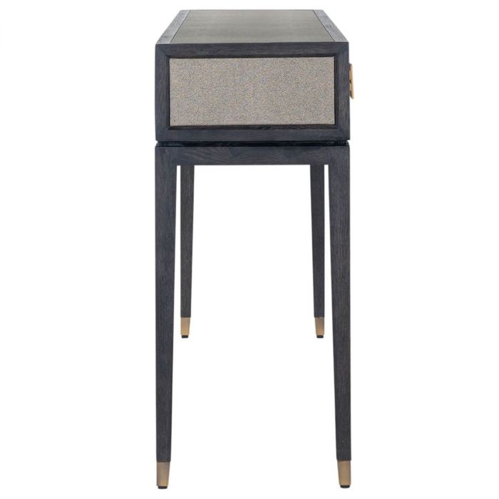 Richmond Bloomingville Faux Shagreen 3 Drawer Console Table-Belmont Interiors