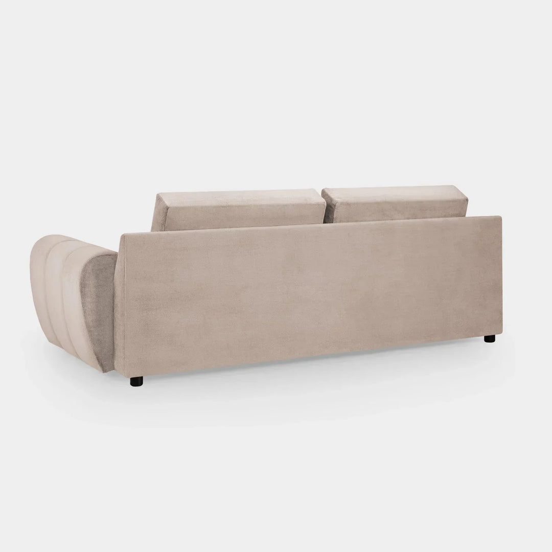 Zara Bubble Mocha Plush Velvet 3 Seater Sofa