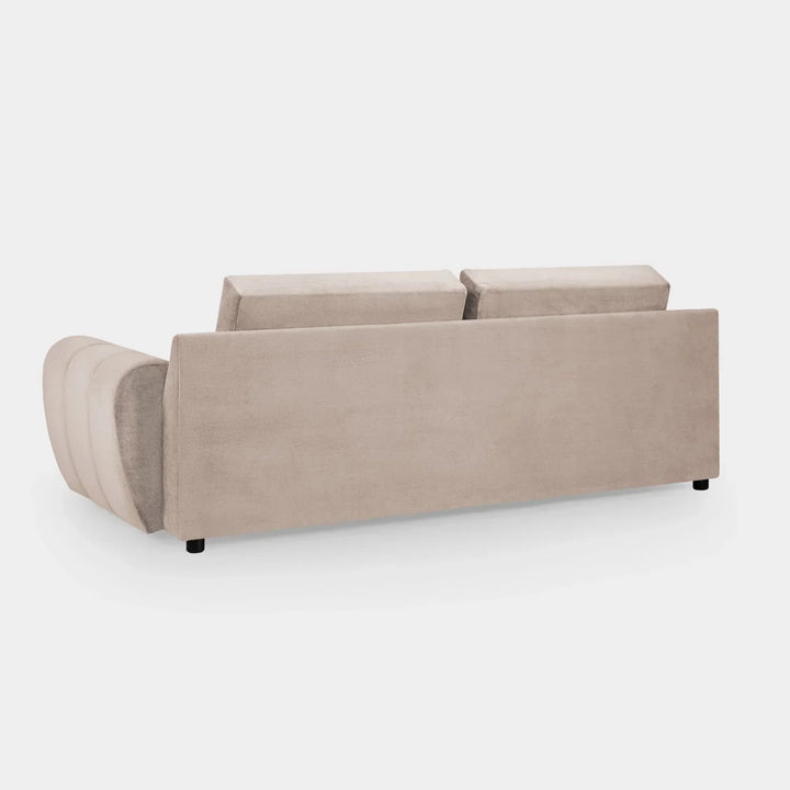 Zara Bubble Mocha Plush Velvet 3 Seater Sofa