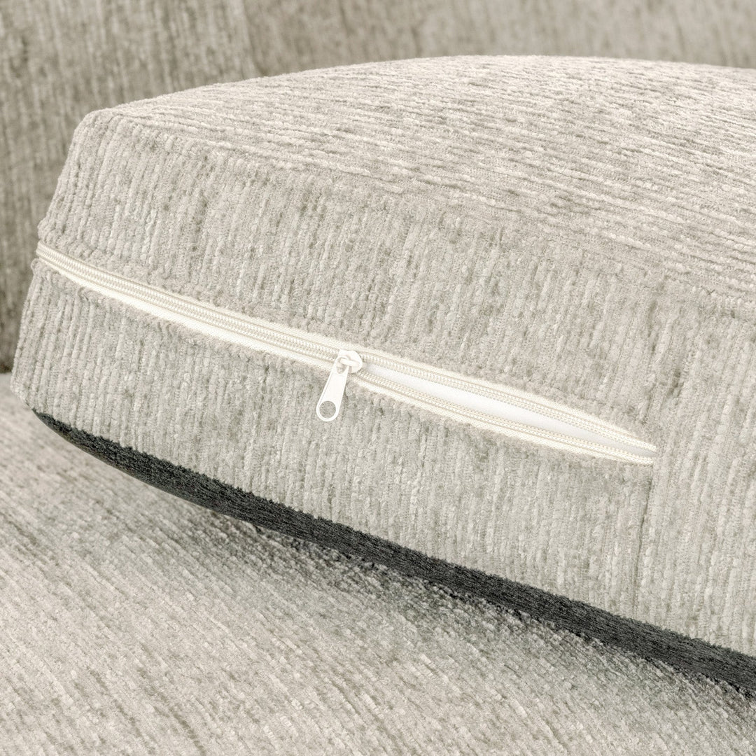 Naples Sofa Beige Fabric Large Corner Sofa