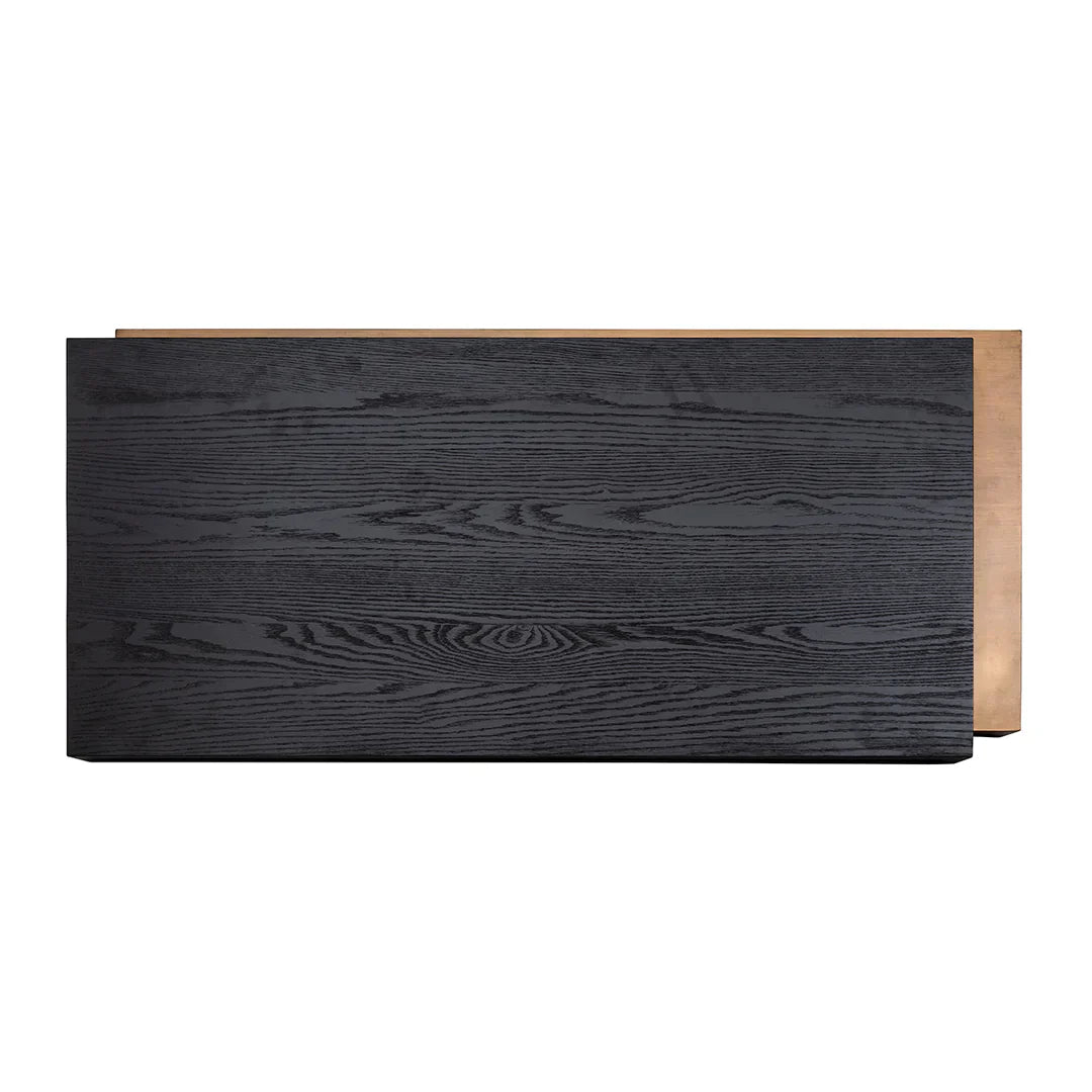 Richmond Interiors Cambon Coffee Table with Black Oak Wood Top