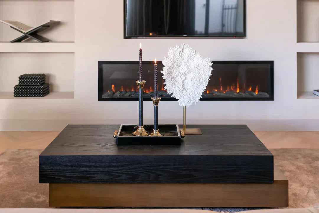 Richmond Interiors Cambon Coffee Table with Black Oak Wood Top